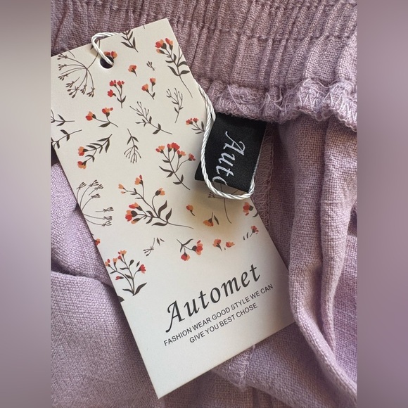 Automet womens Sleeveless Round Neck Crop Tank Top and High Waisted Short NWT - Picture 8 of 12